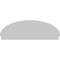 Ekena Millwork Elliptical 4 Spoke Architectural Grade PVC Combination Pediment, 76"W x 25-7/8"H x 2-3/4"P PEDPC076X260ELL04 - alternate 2